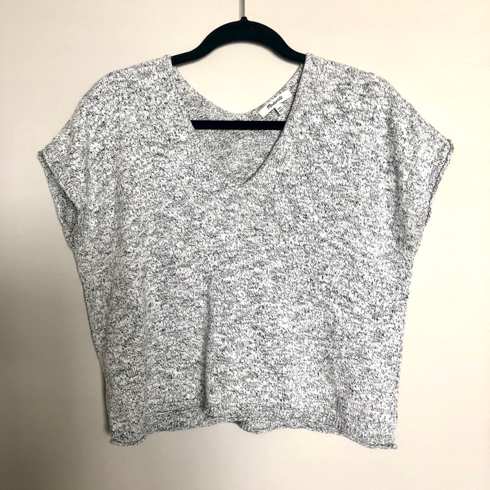Madewell Gray Short Sleeve Sweater XXS